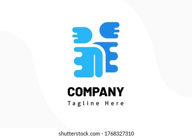 people movement team Illustration Logo Template Team abstract use for print, website, and marketing kit