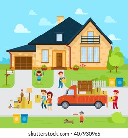 Moving House Cartoon Hd Stock Images Shutterstock