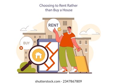 People moving out. Character pack belongings and relocating to a new place. Renting estate. Transportation service. Flat vector illustration