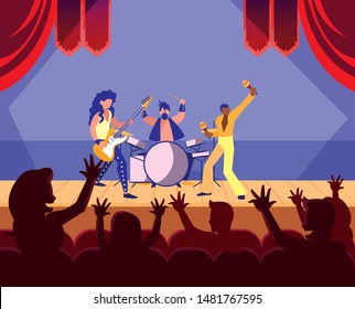people musicians concert event design