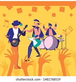 people musicians concert event design