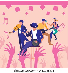 people musicians concert event design