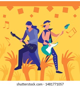 people musicians concert event design