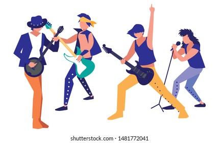 people musicians concert event design