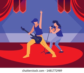 people musicians concert event design