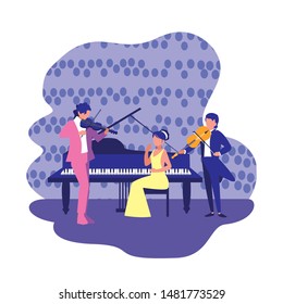 people musicians concert event design