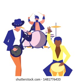 people musicians concert event design