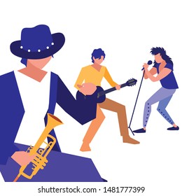 people musicians concert event design