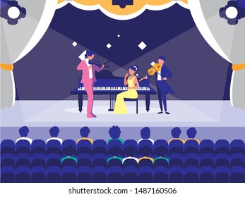people musicians concert event design