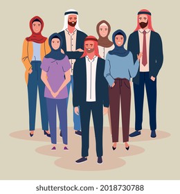people muslim wear turban and hijab