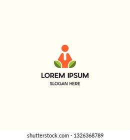 People Nature Life Leaf Vector Logo Design
