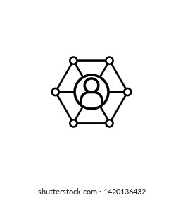 People Network Business vector icon Illustration 
