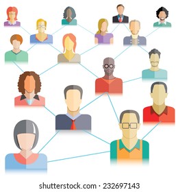 people network concept, people connection