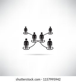 people network, people connection diagram icon