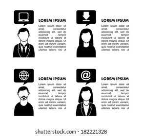People network design over white background, vector illustration