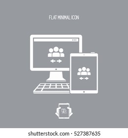 People network exchange icon