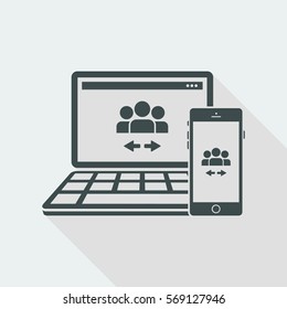 People network exchange icon