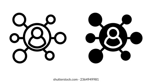 People network icon. Connection sign for mobile concept and web design. vector illustration