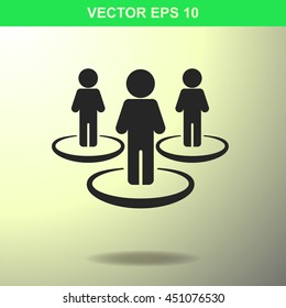 People network icon. Illustration for business.