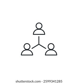 People Network icon symbol vector illustration isolated on white background