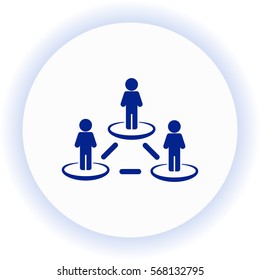 People network  icon. Vector design.
