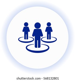 People network  icon. Vector design.