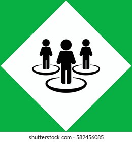 People network  icon Vector design.