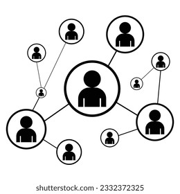 diseño de ilustración vectorial de iconos de red
