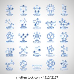 People Network Icons Set - Isolated On Gray Background - Vector Illustration, Graphic Design. For Web, Website, Print Materials