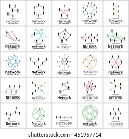 People Network Icons Set - Isolated On White Background - Vector Illustration, Graphic Design. For Web, Website, Print Materials