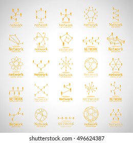 People Network Icons Set - Isolated On Gray Background - Vector Illustration, Graphic Design. For Web,Websites,App, Print,Presentation Templates,Mobile Applications And Promotional Materials