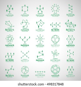 People Network Icons Set - Isolated On Gray Background - Vector Illustration, Graphic Design. For Web,Websites,App, Print,Presentation Templates,Mobile Applications And Promotional Materials