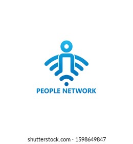 People Network Logo Template Design