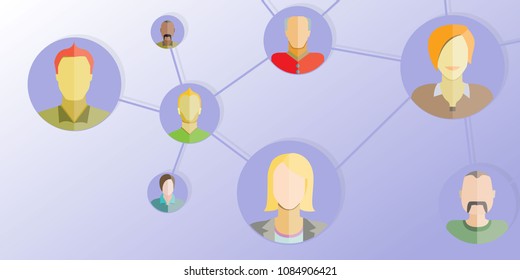 people network for social network concept