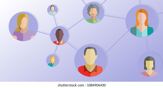 people network for social network concept