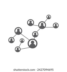People Network and social icon design template