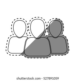 People network team icon vector illustration graphic design