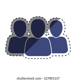 People network team icon vector illustration graphic design