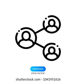 People network vector icon