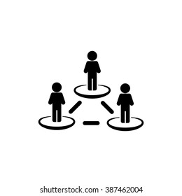 People network vector icon. 
