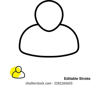People Network Vector Line Icon