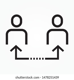 People network vector single icon