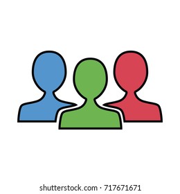 People networking symbol