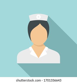People nurse icon. Flat illustration of people nurse vector icon for web design