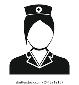 People nurse icon Simple illustration of people nurse vector icon for web design isolated on white background