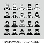 People occupations icons