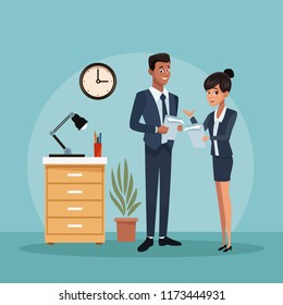 People at office