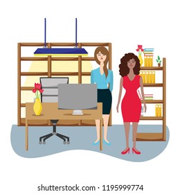 People at office