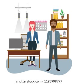 People at office