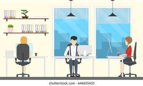 People Office Stock Vector (Royalty Free) 644655433 | Shutterstock